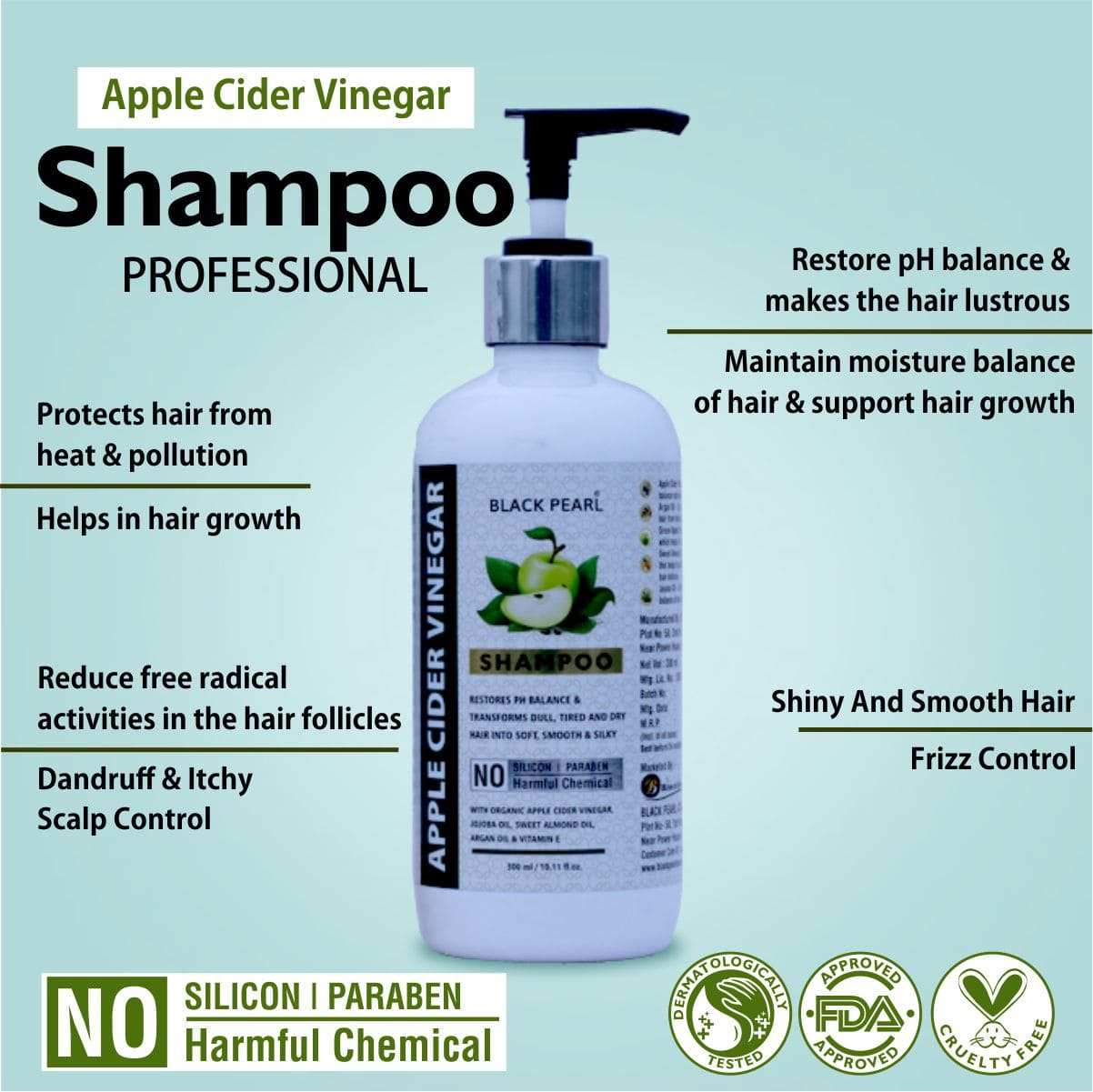 Cosmetic Manufacturer Nashik Apple Cider Vinegar Shampoo Professional