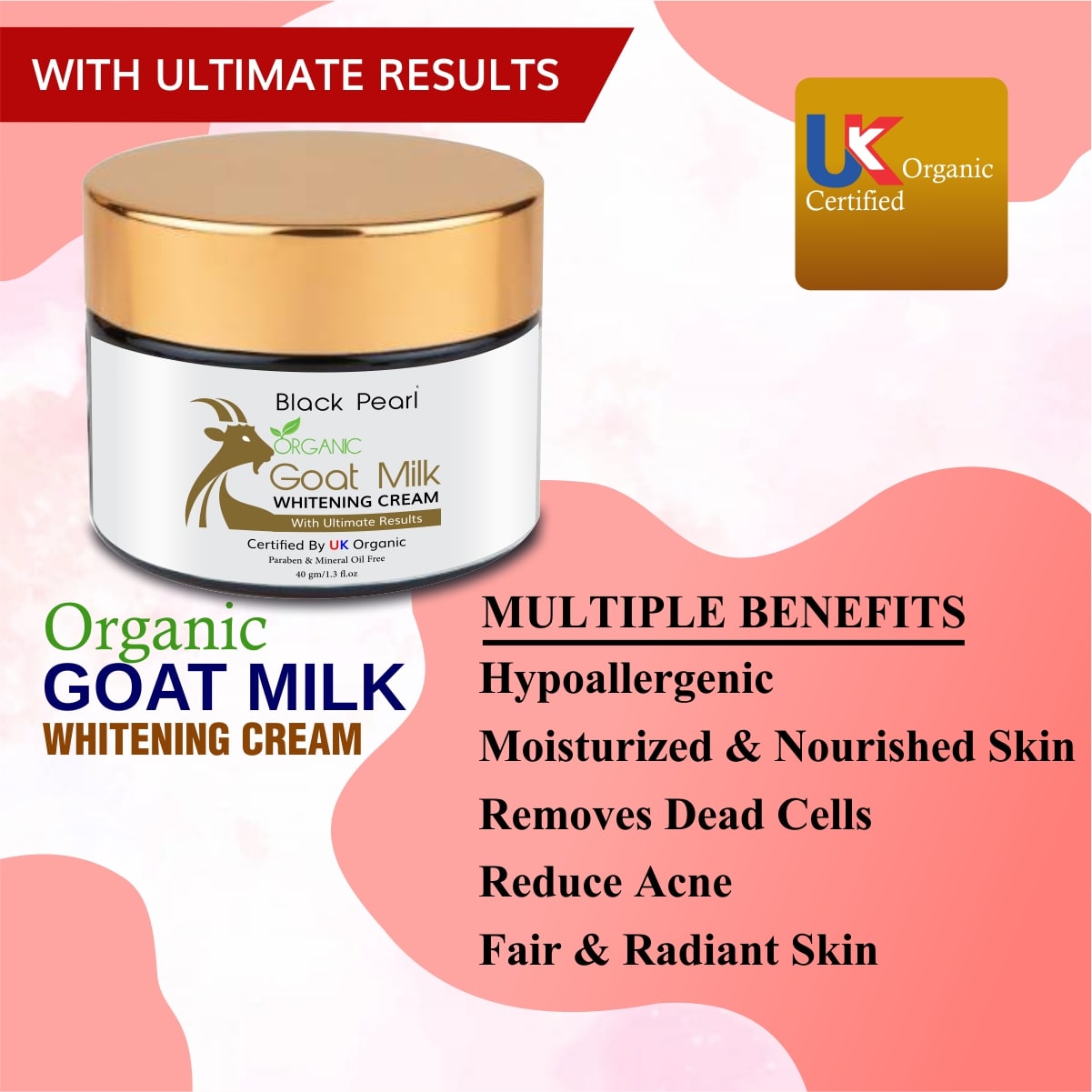 Organic Cosmetic – Manufacturers in India Organic Goat Milk Whitening Cream Multiple Benefits