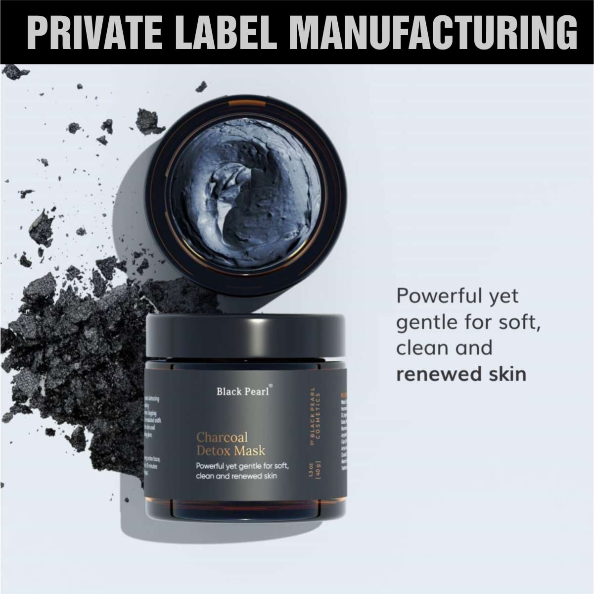 Charcoal Detox Mask Private Label Manufacturing