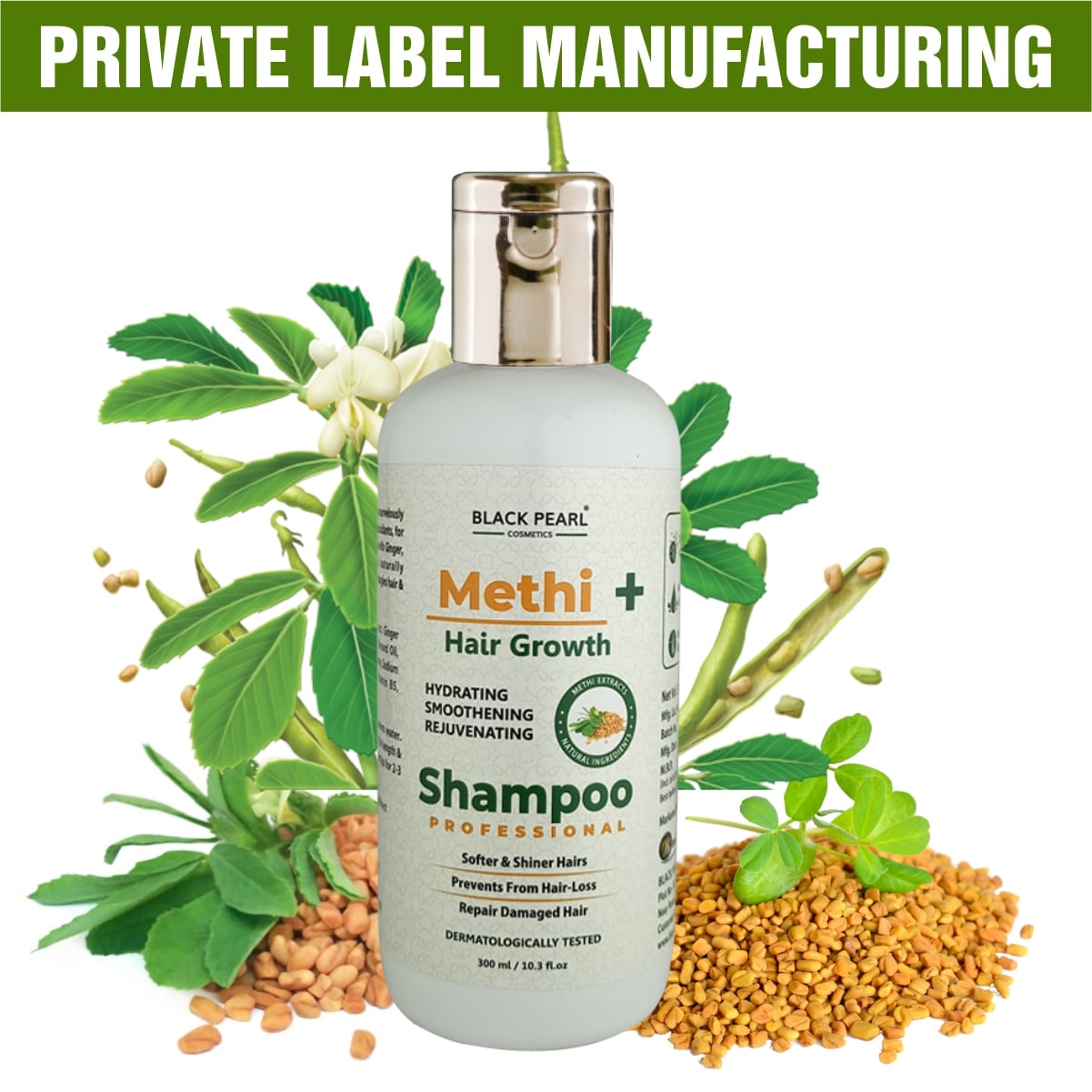 Methi Hair Growth Shampoo Private Label Manufacturing