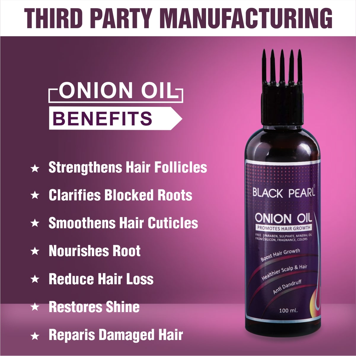 Onion Oil Third Party Manufacturing